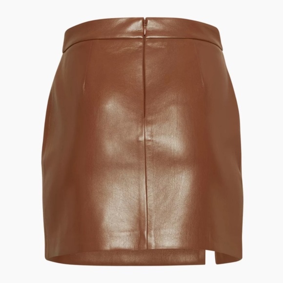 Aritzia Wilfred Patio Skirt Cognac - Picture 3 of 8